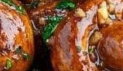 Air Fryer Garlic Butter Roasted Mushrooms