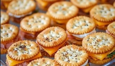 Mini Ham and Swiss Party Sandwiches
