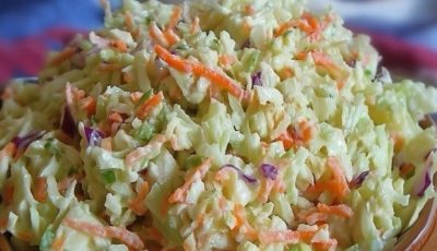 KFC-Style Coleslaw — Creamy, Tangy, and Just Like the Original (But Better!)