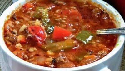 Quick & Easy Stuffed Pepper Soup