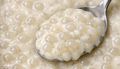 Slow Cooker Creamy Tapioca Pudding