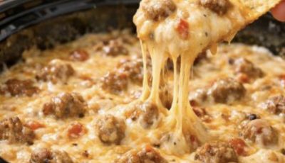 Ingredient Slow Cooker Sausage Cheese Dip