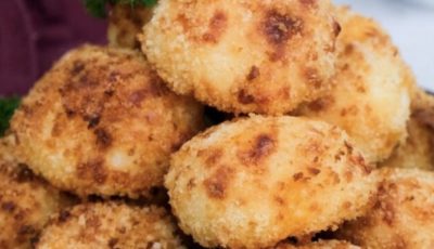 AIR FRYER CHEESY MASHED POTATO PUFFS