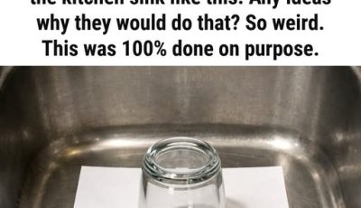 Here’s Why You Should Always Leave an Upturned Glass and a Piece of Paper in the Sink Before Going on Vacation