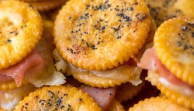 Ritz Ham and Cheese Sandwiches