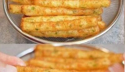 Patatas Fritas con Queso Hechas con Patatas Hervidas