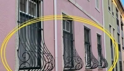 If you see window grills with a curve at the bottom here’s what it means