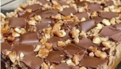 Caramel Chocolate Crunch Bars