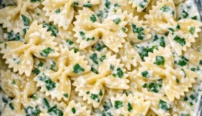 Dump uncooked bowtie pasta in the slow cooker and 4 other ingredients to get a meal so delicious your whole family will be begging for more.