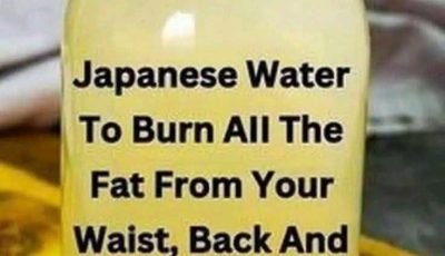 Japanese Water To Burn All The Fat From Your Stomach, Back And