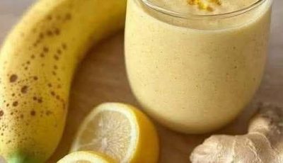 Banana Lemon Ginger Smoothie | Refreshing and Energizing Drink