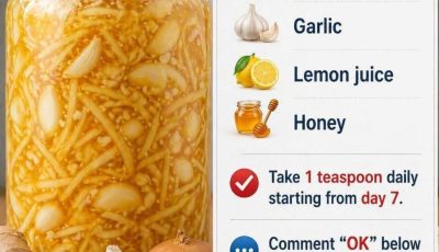 Natural Remedy with Ginger, Onion, Garlic, Lemon, and Honey…..