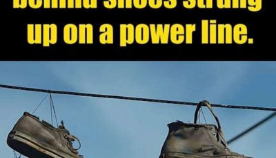 🥿 The Meaning Behind Shoes Strung Up on a Power Line – What Does It Really Mean? ⚡🧵
