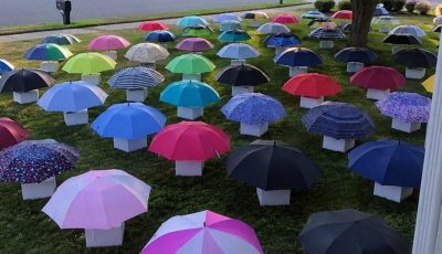My Son Gave His Umbrella to a Pregnant Stranger in the Rain – The Next Morning, 47 Umbrellas Appeared on Our Lawn